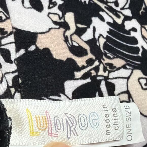 LuLaRoe Skeleton Bone Print Leggings OS - Picture 5 of 6